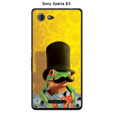 Coque Sony Xpéria E3 - Grenouille Moustache