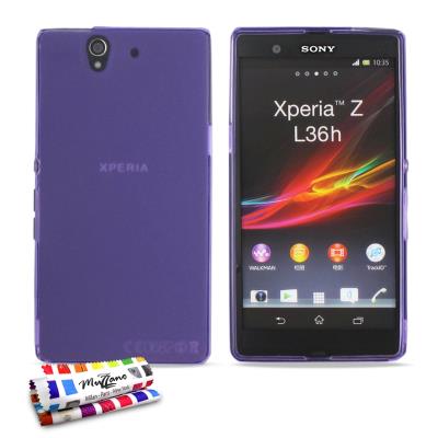 Coque Souple ORIGINAL Ultra Fine Violet Le Glossy Hybrid de MUZZANO pour SONY XPERIA Z