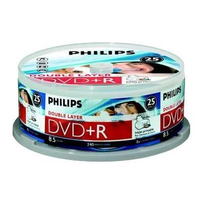 Philips DR8I8B25F - DVD+R DL x 25 - 8.5 GB - opslagmedia