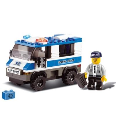 Jeu De Construction - Serie Police - Camionette De Police - Sluban M38-B0273