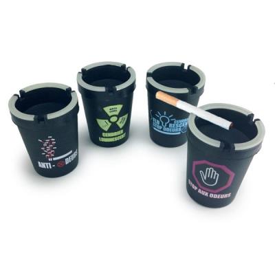 Cendrier anti et stop odeurs à motif phosphorescent motif humoristiqu