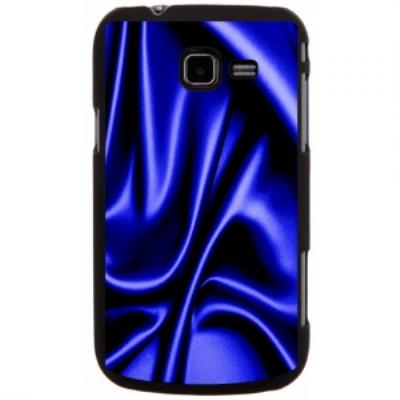 Coque rigide Galaxy Trend Lite S7390 Impression soie bleue drapée