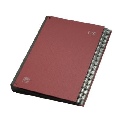 Elba trieur 1-31, 32 compartiments, pvc, format a4, rouge 400001965
