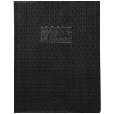 Protège-cahiers en PVC 17 x 22 cm série opaque, coloris noir - Paquet de 30