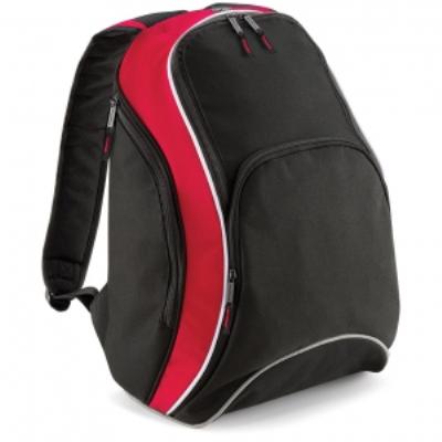 Sac à dos loisirs 21L - Teamwear Bacpack - BG571 - noir rouge blanc