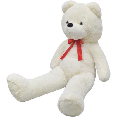 vidaXL Ours en peluche doux XXL 175 cm blanc