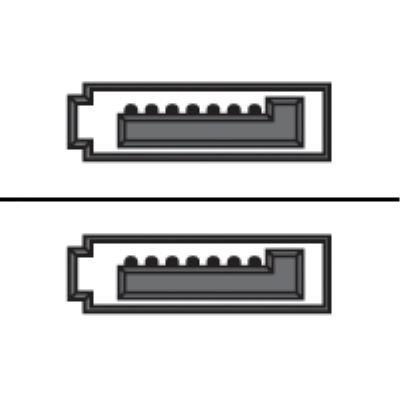 Sharkoon - SATA-kabel - Serial ATA 150/300/600 - SATA (V) naar SATA (V) - 30 cm - 90° connector, vergrendeld - zwart