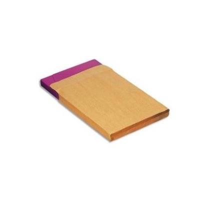 Gpv boîte de 250 pochettes kraft auto-adhésif 120 grammes 3 soufflets format 229 x 324 c4 4921