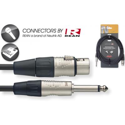 Cables Asymétriques Stagg Nmc6Xpr Xlr Femelle / Jack Male Mono 6M Cables Xlr / Jack Asymetrique