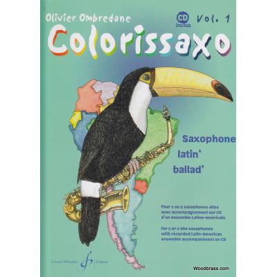 Partitions jazz&blues BILLAUDOT OMBREDANE O. - COLORISSAXO VOL. 1 Saxophone
