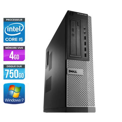 Ordinateur Dell Optiplex 790 Desktop - Noir - Intel Core i5-2400 / 3,10 GHz - RAM 4 Go - HDD 750 Go - DVDRW - Gigabit Ethernet - Windows 7 Professionn