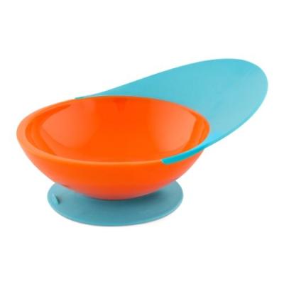 BOON - 260 - BOL POUR TOUT-PETITS AVEC RÉCEPTACLE SOUPLE POUR NOURRITURE - ORANGE/BLEU