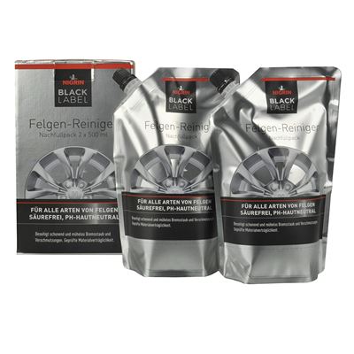 Nigrin 72061 Black Label Jante Nettoyant Recharge 2 x 500 ml