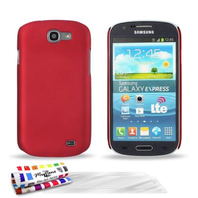 Coque rigide ORIGINALE Ultra Fine Rouge Le ,  Pearls,   de MUZZANO pour SAMSUNG GALAXY EXPRESS + 3 Films de Protection Ecran UltraClear