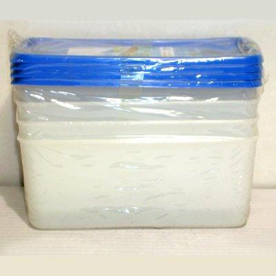 Barquettes congélation 0,75 L rectangulaires X 4*