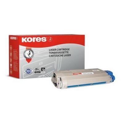 Kores - kores toner für oki c610n c610dn c610dtn, cyan g1334rbb