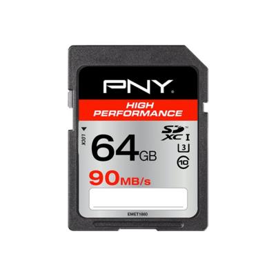 PNY High Performance - flashgeheugenkaart - 64 GB - SDXC UHS-I