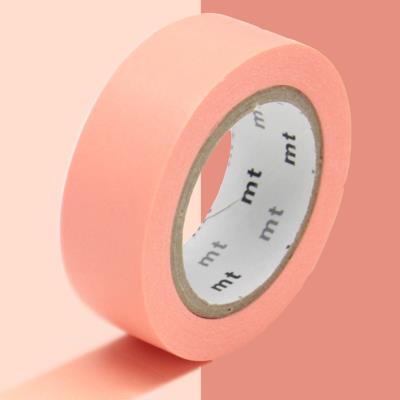 Masking Tape MT - 15 mm - Uni rose saumon - Masking Tape (MT)