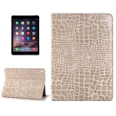 Ipad Air 2 : Coque Housse Cuir (PU) Beige Texture Crocodile