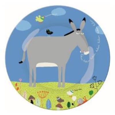 Petit Jour Paris - Assiette - Ferme : Portrait l'âne