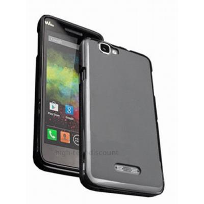 Housse etui coque pochette silicone gel fine pour Wiko Rainbow + film ecran - NOIR