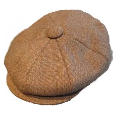 casquette vintage marron clair taille 57 cm homme femme enfant rockabilly pin up