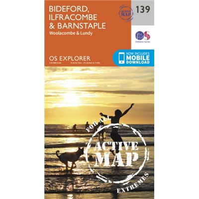 Os Explorer Map Active (139) Bideford, Ilfracombe And Barnstaple (Os Explorer Active Map) (Map)