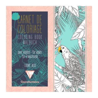 Clairefontaine Carnet De Coloriage Pour Adultes 20x20cm Modèle Oiseaux