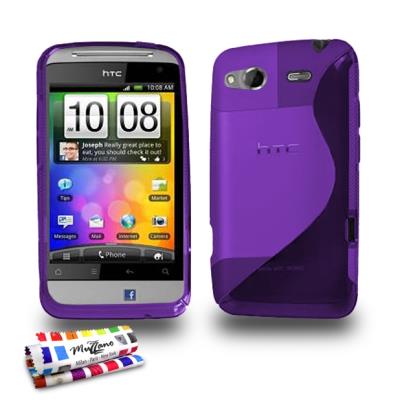 Coque Souple ORIGINALE Ultra Fine Violet , Le S, Premium de MUZZANO pour HTC SALSA