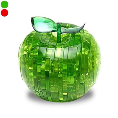 Puzzle 3D effet crystal en forme de pomme rouge