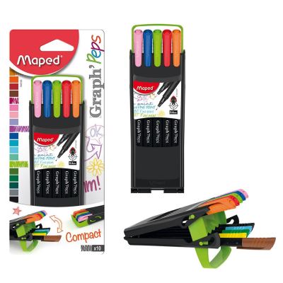 Étui pliable 10 Feutres couleurs Maped