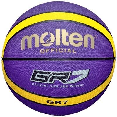 Molten bgr ballon de basketball en caoutchouc-vy violet jaune taille 6