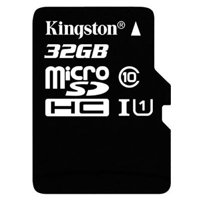 Kingston sdc10g2/32gb carte microsd de 32gb (classe 10 uhs-i 45mb/s) avec adaptateur sd