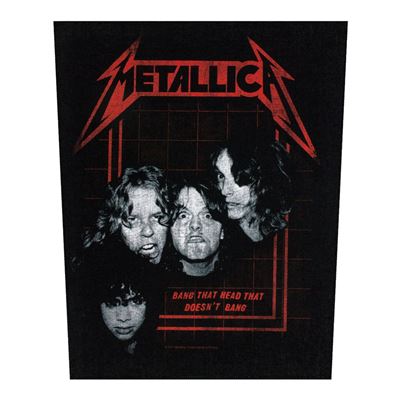 Metallica Backpatch Bang That Head 29 x 36 cm