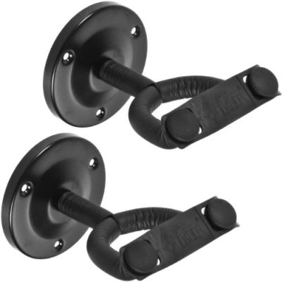 Tiger gst42-2-bk 2 supports muraux pour guitare - noir