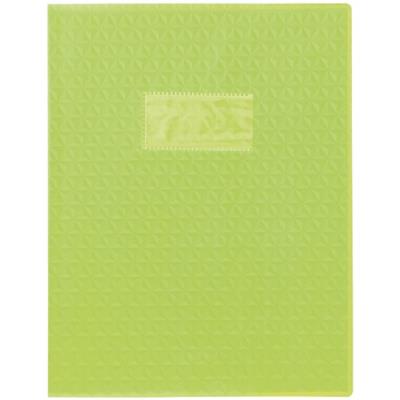 Protège-cahiers en PVC 17 x 22 cm série opaque, coloris vert clair - Paquet de 30