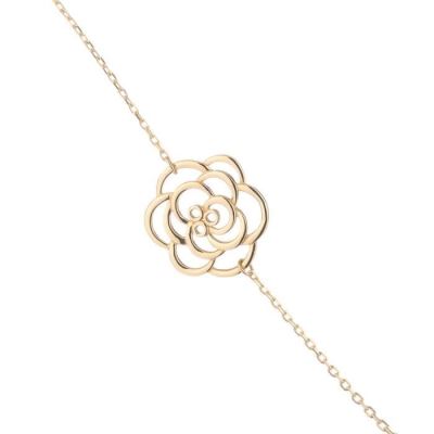 Bracelet Fleur Or Jaune 375/1000