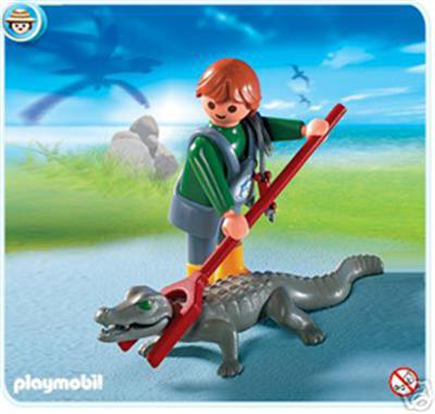 Playmobil - 4465 - Soigneur D'Animaux Avec Caïman