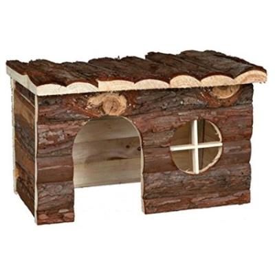 Trixie Natural Bark Wood House Jerrik Small Animals Large Hamsters Degus 28x16x18cm