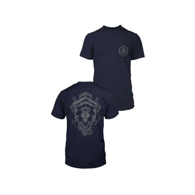 World of Warcraft - T-Shirt Premium Pocket Alliance Lion Crest - Taille S