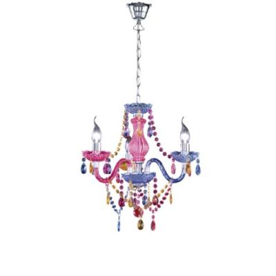 Reality Leuchten Rr11073017 Lustre En Acrylique 3 Ampoules E14 40 W (Non Incluses) Multicolore Ø 40 Cm