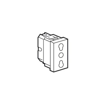 Legrand Prise Standard Italienne 2P+T, 10/16A Mosaic