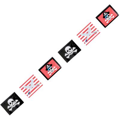 Guirlande pirates à drapeaux (3 66 m)
