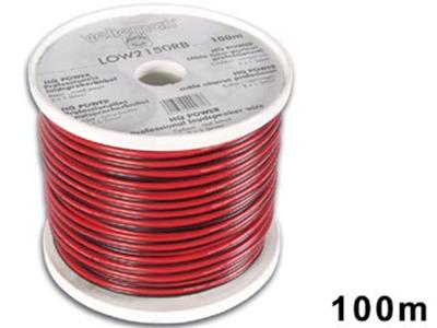 Velleman - Câble Haut-Parleur - CCA - Rouge/Noir - 2 x 1.50mm - 100m