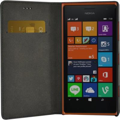 Etui folio noir pour nokia lumia 830 bbc