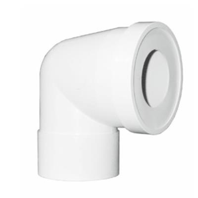 Pipe coudée courte femelle 100mm