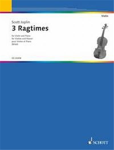 Joplin Scott Ragtimes (3) - Violon/Piano
