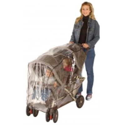 Habillage de pluie poussette double buki