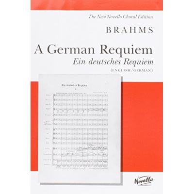 Partitions classique NOVELLO BRAHMS J. - GERMAN REQUIEM (ENGL./GERM.) - VOCAL SCORE Choeur et ensemble vocal