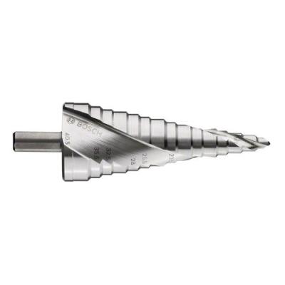 Bosch 2608587427 Fraise Étagée Queue 3 Pans pour Presse-Étoupes Longueur 125,5 Mm Exécution Hss